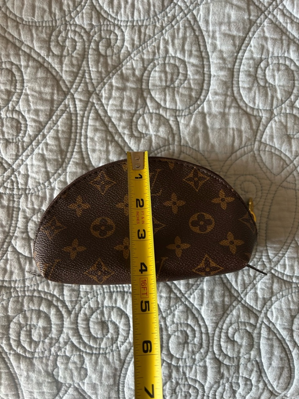 Mini Brown Monogram Pouch - Picture 8 of 9
